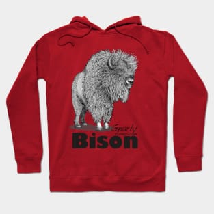 Gnarly American Bison, Not a Buffalo Hoodie